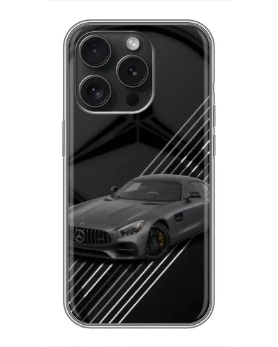 Чохол для iPhone 15 Pro з картинкою «Mercedes AMG — графіка» Чохол для iPhone 15 Pro з картинкою «Mercedes AMG — графіка»