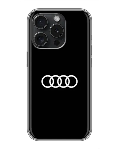 Чехол для iPhone 15 Pro с картинкой «Audi White Logo» Чехол для iPhone 15 Pro с картинкой «Audi White Logo»