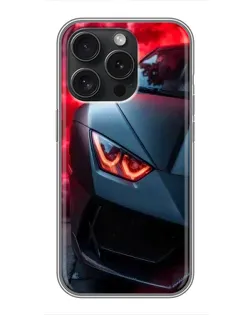 Чохол для iPhone 15 Pro з картинкою «Lamborghini червоне сяйво» Чохол для iPhone 15 Pro з картинкою «Lamborghini червоне сяйво»