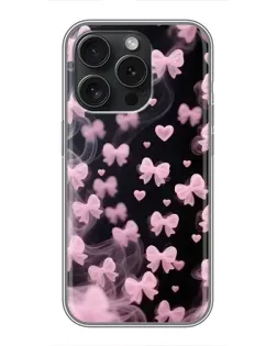 Чехол для iPhone 15 Pro с картинкой «Неоновое кружево»