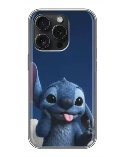 Чехол для iPhone 15 Pro с картинкой «Стич в облаках» Чехол для iPhone 15 Pro с картинкой «Стич в облаках»