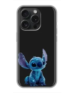 Чехол для iPhone 15 Pro с картинкой «Стич на черном» Чехол для iPhone 15 Pro с картинкой «Стич на черном»