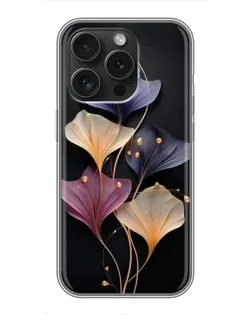 Чехол для iPhone 15 Pro с картинкой «Лиловые цветы грации»