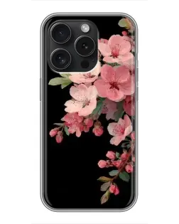 Чехол для iPhone 15 Pro с картинкой «Розовая ветка сакуры»