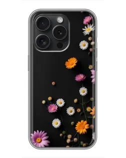 Чехол для iPhone 15 Pro с картинкой «Цветочная композиция»