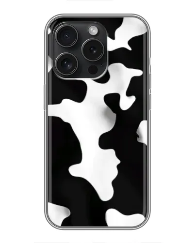 Чехол для iPhone 15 Pro с картинкой «Черно-белое пятно»