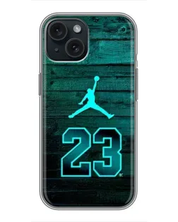 Чохол для iPhone 15 з картинкою «Jordan Cyan 23»