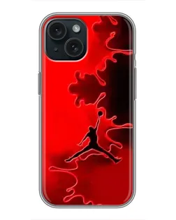 Чохол для iPhone 15 з картинкою «Jordan Red Smoke»