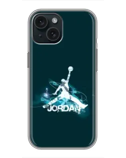 Чохол для iPhone 15 з картинкою «Jordan Blue Fire»
