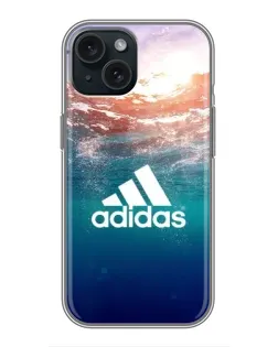 Чохол для iPhone 15 з картинкою «Океанська глибина адідас»