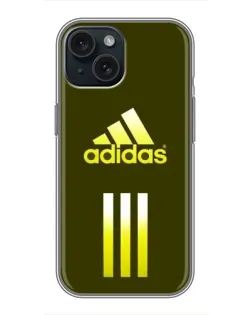 Чохол для iPhone 15 з картинкою «Оливковий градієнт Adidas»
