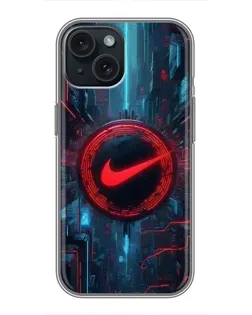 Чохол для iPhone 15 з картинкою «Техногенний стиль Nike» Чохол для iPhone 15 з картинкою «Техногенний стиль Nike»