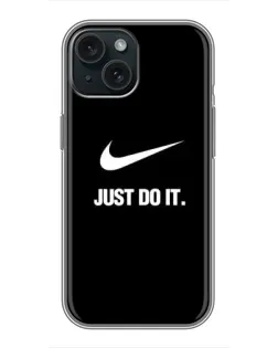 Чохол для iPhone 15 з картинкою «Класичний принт Nike» Чохол для iPhone 15 з картинкою «Класичний принт Nike»