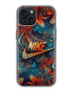 Чохол для iPhone 15 з картинкою «Nike в абстракції» Чохол для iPhone 15 з картинкою «Nike в абстракції»