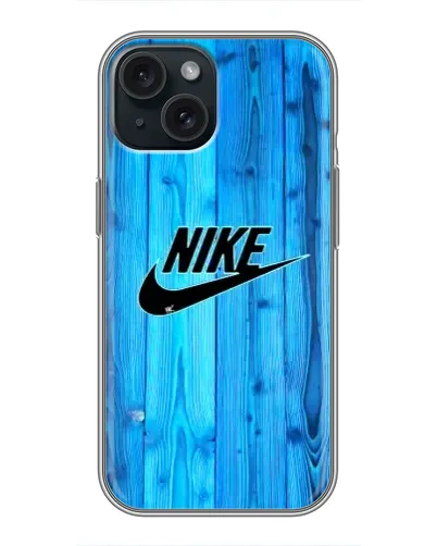 Чехол для iPhone 15 с картинкой «Голубое дерево Nike»