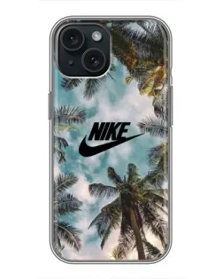 Чохол для iPhone 15 з картинкою «Тропічний принт Nike» Чохол для iPhone 15 з картинкою «Тропічний принт Nike»