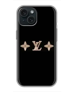 Чохол для iPhone 15 з картинкою «Louis Vuitton — мінімалізм»