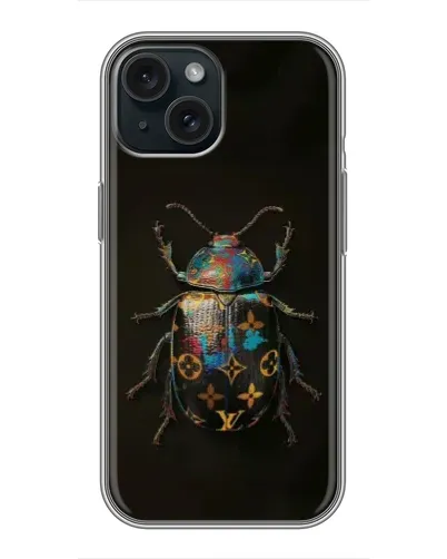 Чохол для iPhone 15 з картинкою «LV — мармуровий принт»