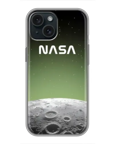 Чехол для iPhone 15 с картинкой «NASA — лунный градиент»