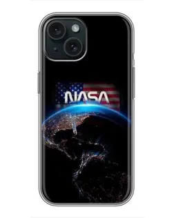 Чохол для iPhone 15 з картинкою «Земля з космосу NASA»