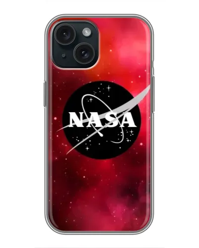 Чехол для iPhone 15 с картинкой «NASA — красная туманность»