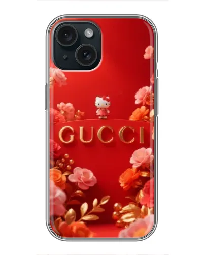 Чохол для iPhone 15 з картинкою «Gucci — золотий сад»