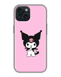 Чехол для iPhone 15 с картинкой «Kuromi — розовая нежность» Чехол для iPhone 15 с картинкой «Kuromi — розовая нежность»