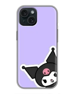 Чехол для iPhone 15 с картинкой «Забавная Kuromi» Чехол для iPhone 15 с картинкой «Забавная Kuromi»