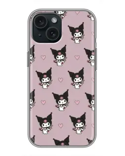Чехол для iPhone 15 с картинкой «Kuromi — ночной сон» Чехол для iPhone 15 с картинкой «Kuromi — ночной сон»
