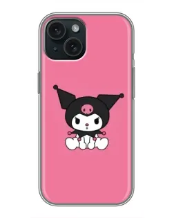 Чехол для iPhone 15 с картинкой «Хмурая Kuromi» Чехол для iPhone 15 с картинкой «Хмурая Kuromi»