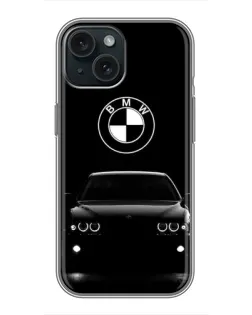 Чохол для iPhone 15 з картинкою «BMW — погляд з темряви»