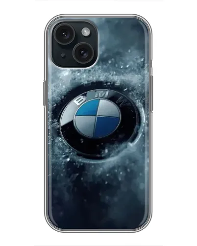 Чехол для iPhone 15 с картинкой «Логотип BMW — лед» Чехол для iPhone 15 с картинкой «Логотип BMW — лед»