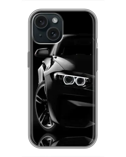 Чохол для iPhone 15 з картинкою «Чорна BMW — профіль» Чохол для iPhone 15 з картинкою «Чорна BMW — профіль»