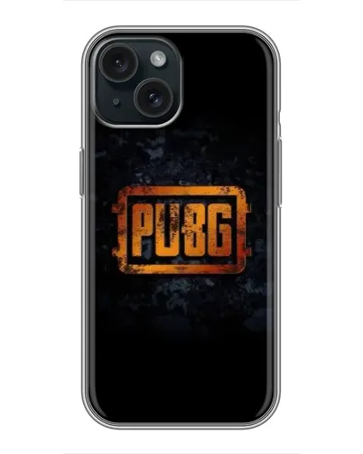 Чехол для iPhone 15 с картинкой «PUBG — золотой логотип» Чехол для iPhone 15 с картинкой «PUBG — золотой логотип»