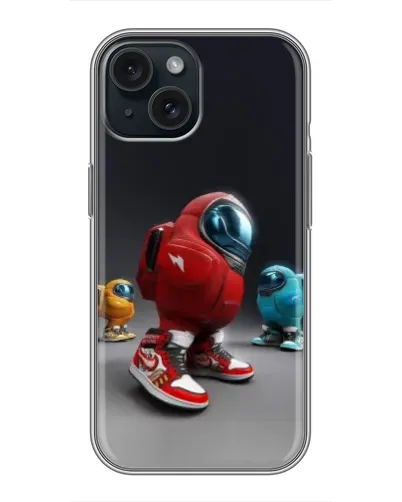 Чехол для iPhone 15 с картинкой «Among Us — 3D стиль» Чехол для iPhone 15 с картинкой «Among Us — 3D стиль»