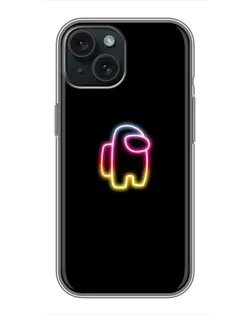 Чехол для iPhone 15 с картинкой «Among Us градиент»