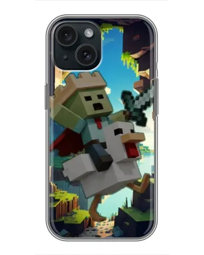 Чохол для iPhone 15 з картинкою «Стів та гусь» Чохол для iPhone 15 з картинкою «Стів та гусь»