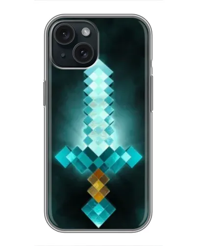 Чохол для iPhone 15 з картинкою «Алмазний меч неон» Чохол для iPhone 15 з картинкою «Алмазний меч неон»