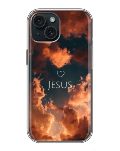 Чехол для iPhone 15 с картинкой «Сияние Имени Jesus» Чехол для iPhone 15 с картинкой «Сияние Имени Jesus»