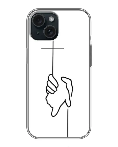 Чехол для iPhone 15 с картинкой «Рука держит» Чехол для iPhone 15 с картинкой «Рука держит»