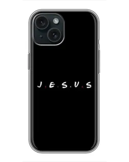 Чехол для iPhone 15 с картинкой «Точки веры J.E.S.U.S.»
