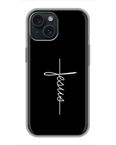 Чехол для iPhone 15 с картинкой «Тонкая линия веры» Чехол для iPhone 15 с картинкой «Тонкая линия веры»