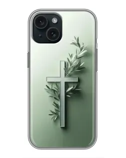 Чехол для iPhone 15 с картинкой «Оливковая ветвь»