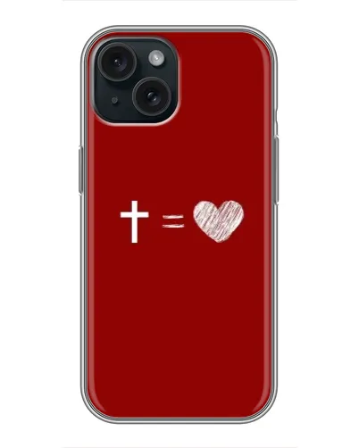 Чехол для iPhone 15 с картинкой «Уравнение любви» Чехол для iPhone 15 с картинкой «Уравнение любви»