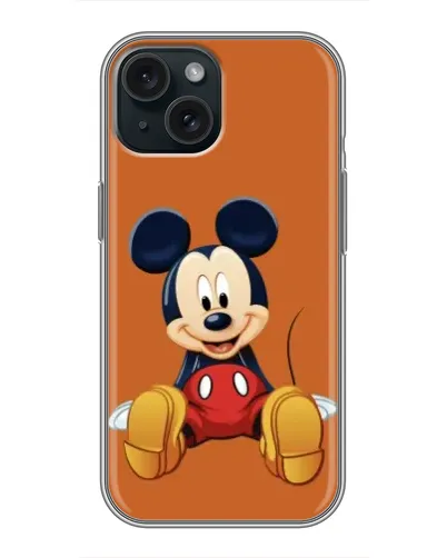 Чохол для iPhone 15 з картинкою «Міккі відпочиває»