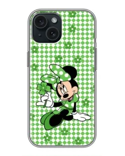 Чехол для iPhone 15 с картинкой «Mickey в клетку»