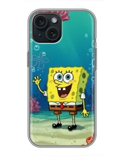 Чехол для iPhone 15 с картинкой «Подводный привет»