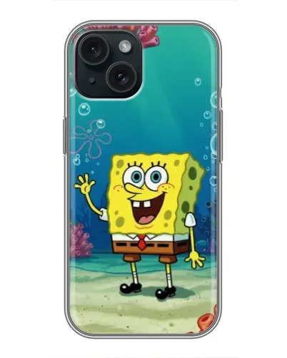 Чехол для iPhone 15 с картинкой «Подводный привет» Чехол для iPhone 15 с картинкой «Подводный привет»