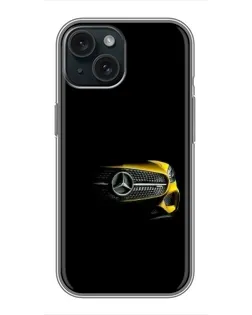 Чохол для iPhone 15 з картинкою «Mercedes — ретро стиль»