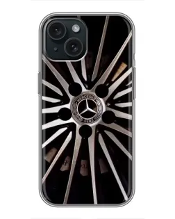 Чохол для iPhone 15 з картинкою «Диск Mercedes»